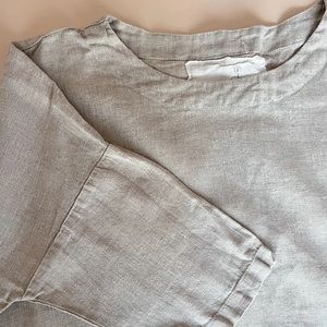Not Perfect Linen Oversized Top